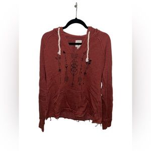 Light Rust Billabong Hoodie Sweater Size M